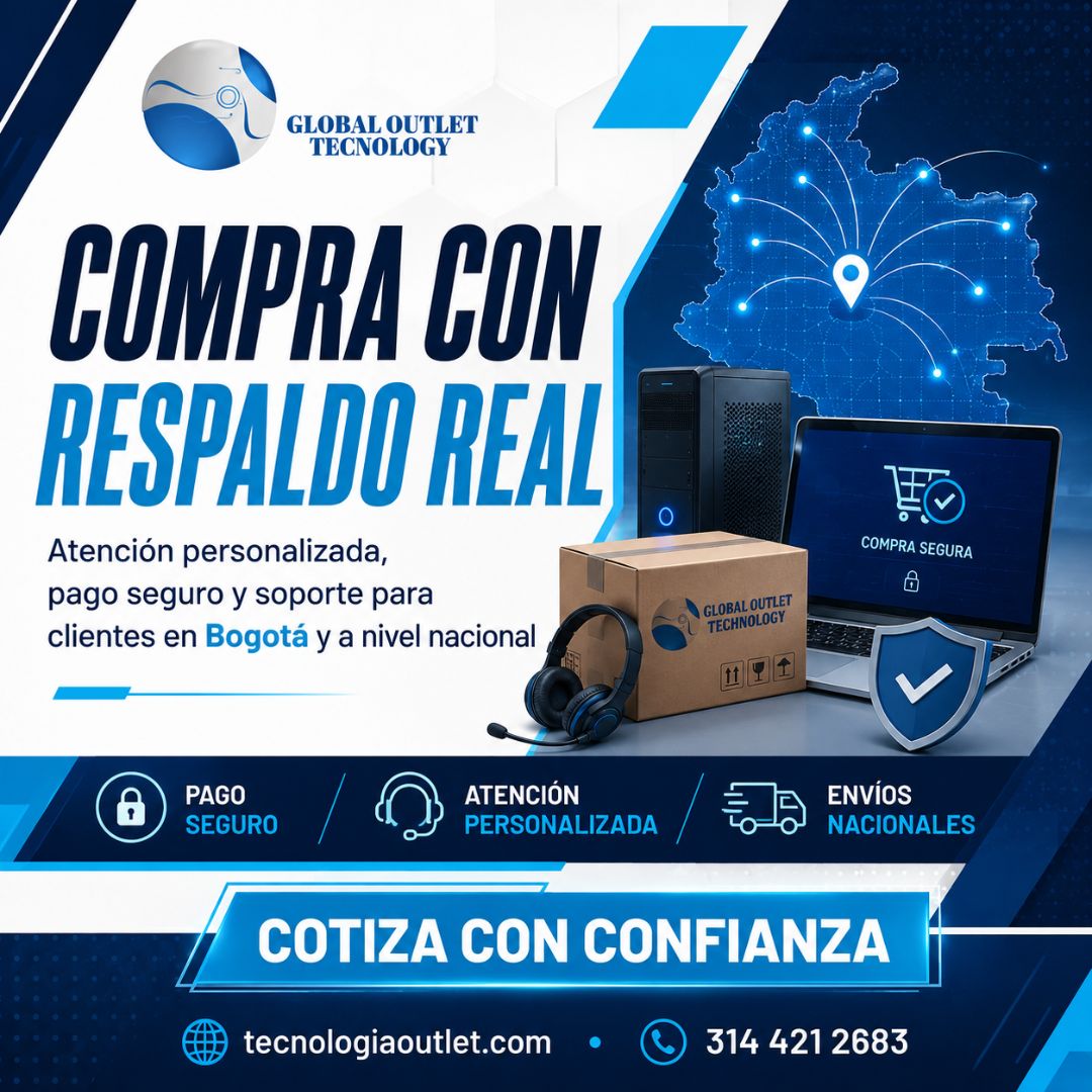 Compra con respaldo, soporte y servicio técnico en Global Outlet Technology